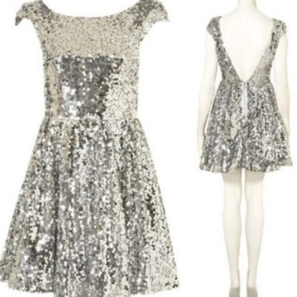 Sparkly elegant skater dress
